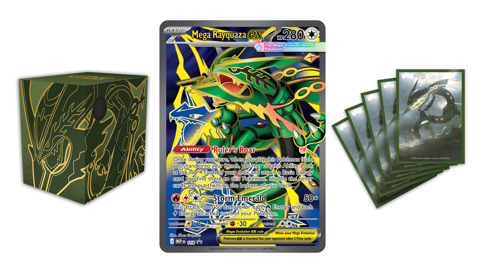 Pokémon TCG: Mega Rayquaza Box Arrives Feb. 12, 2027