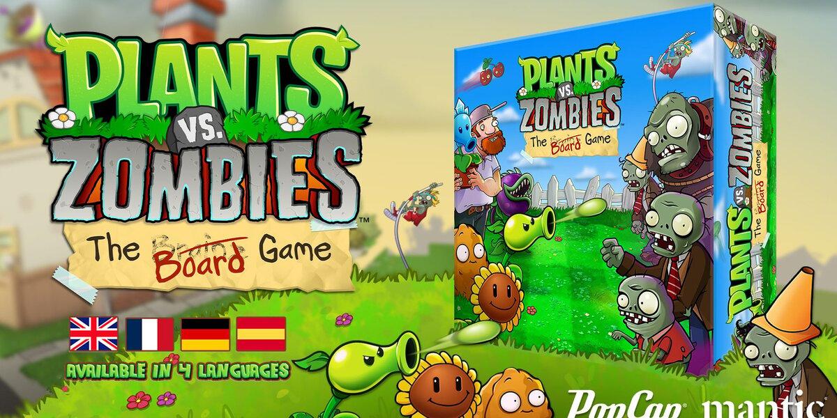 Plants vs. Zombies board game Kickstarter key art
