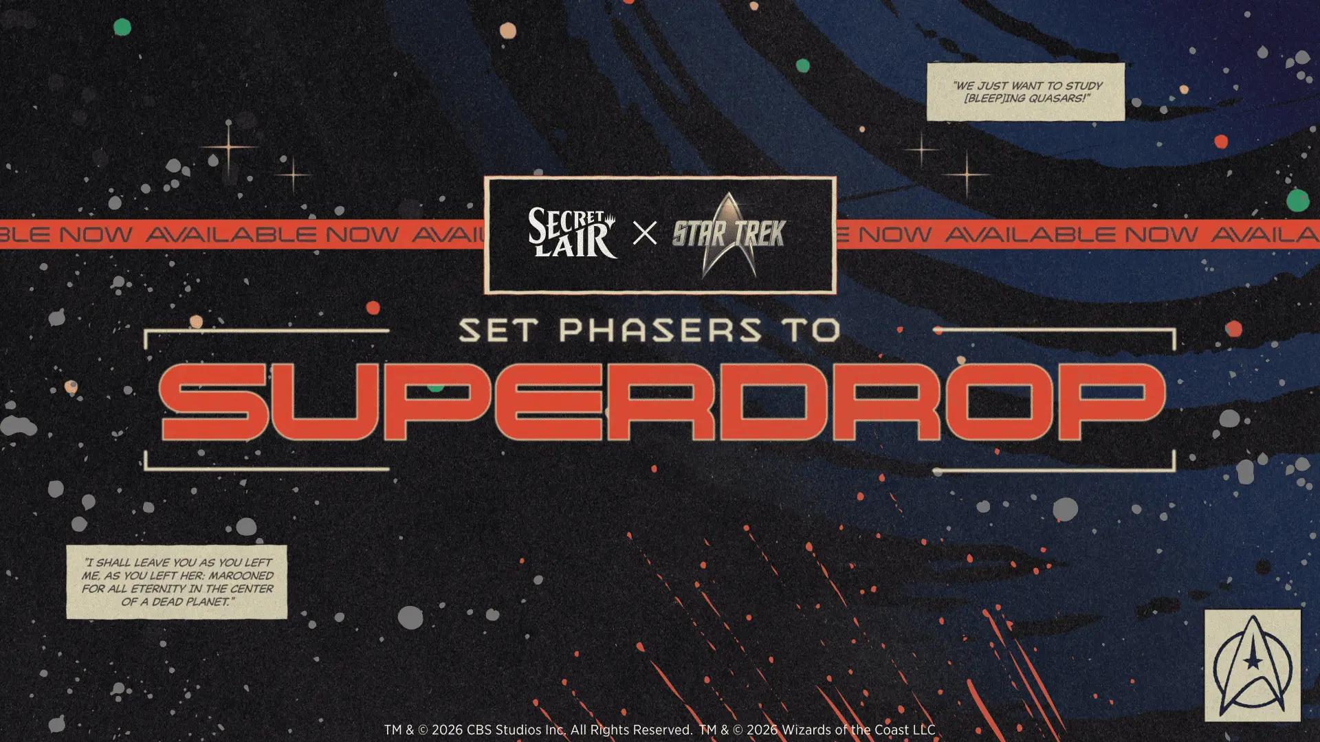 Secret Lair Star Trek Superdrop Launches Nov. 9